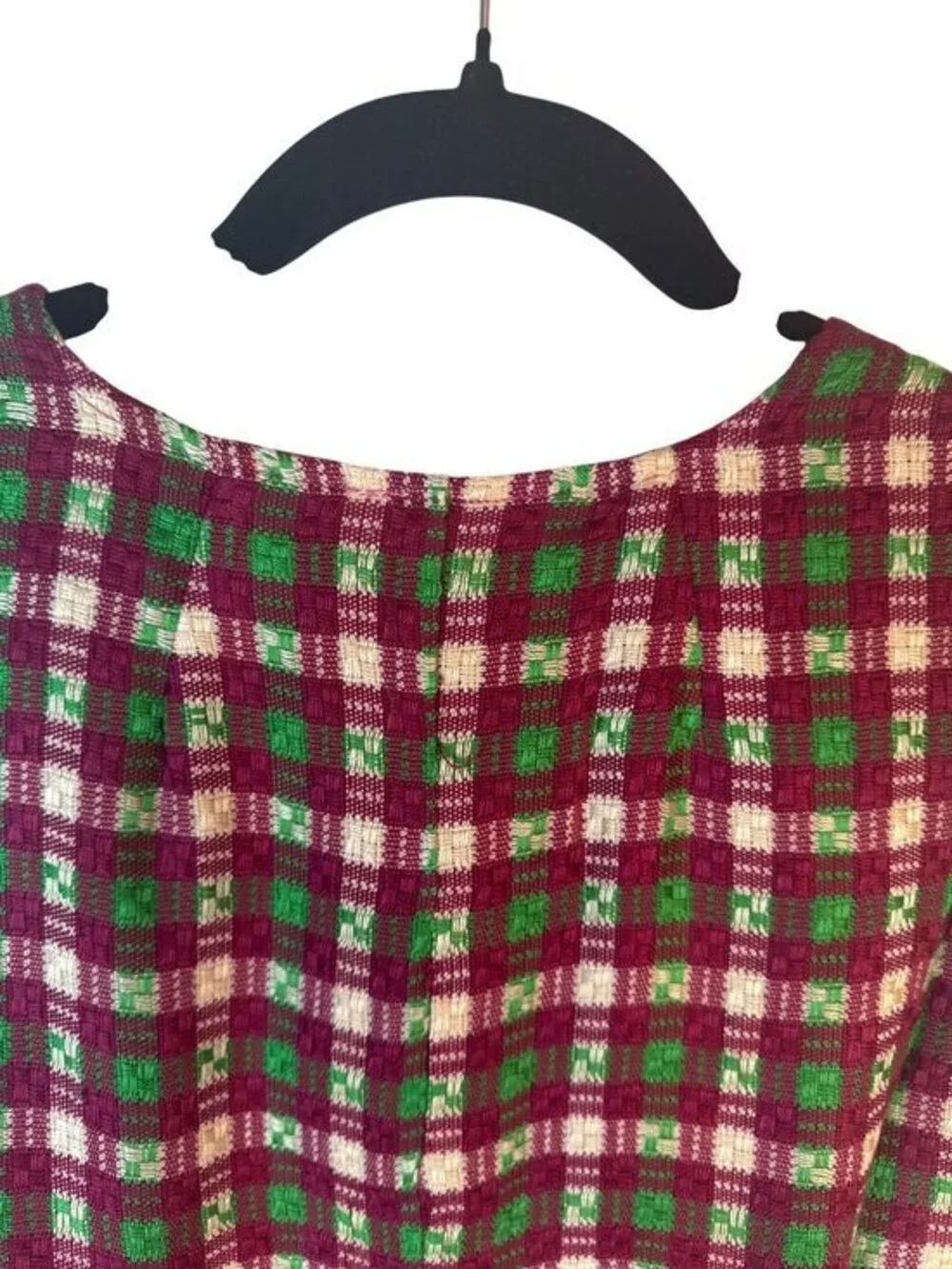 New Saint Geraldine Medium Plaid Button-Up Vest With Satin Lining